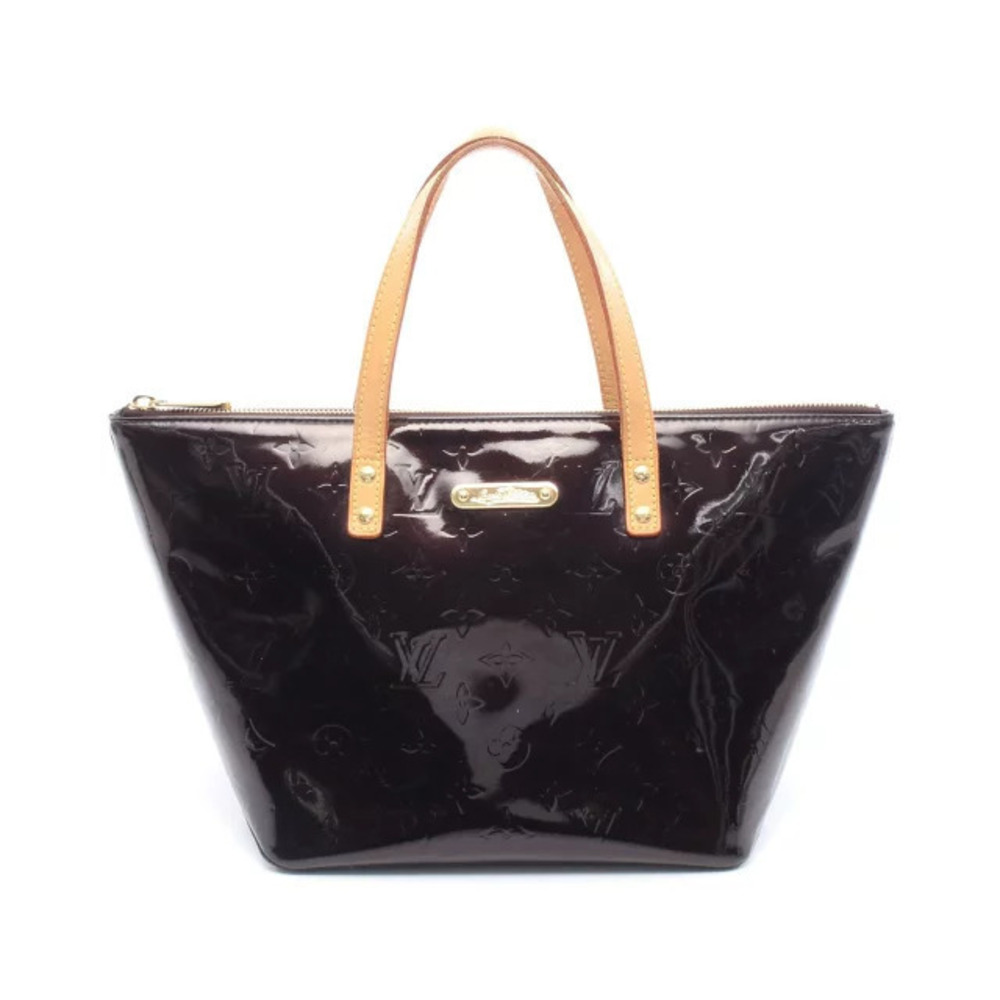 Louis Vuitton Bellevue Handbag Leather Vernis Purple